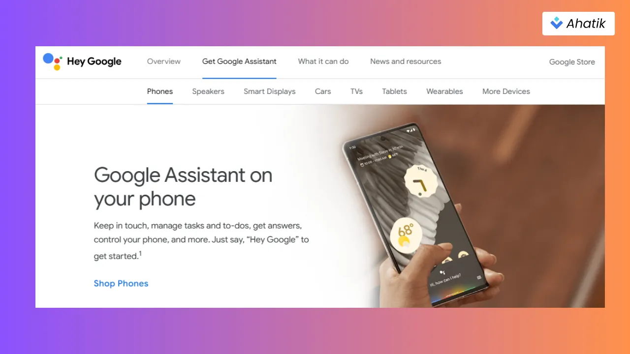 Google Assistant - Ahatik.com